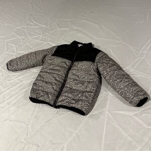EUC Kids Headquarters 4T puffer jacket gray and black